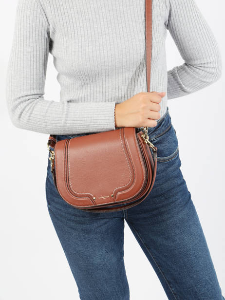 Sac BandouliÃ¨re Ella Cuir Le tanneur Marron ella TNGI1210 vue secondaire 1