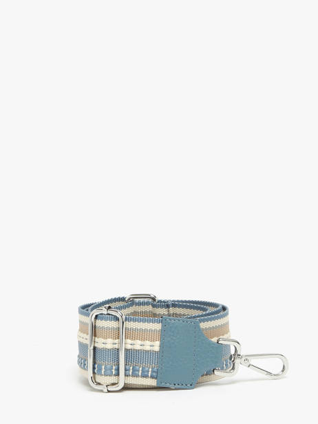 BandouliÃ¨re De Sac Caviar Coton Cuir Milano Bleu caviar CA2112EA vue secondaire 1