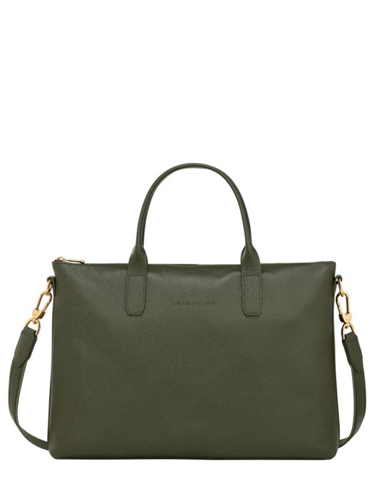 Longchamp Le foulonné Serviette Vert