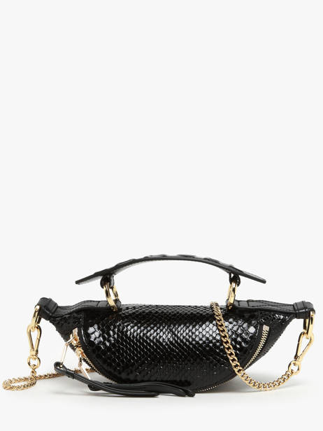 Sac BandouliÃ¨re Origami Cuir Lancel Noir origami A13274