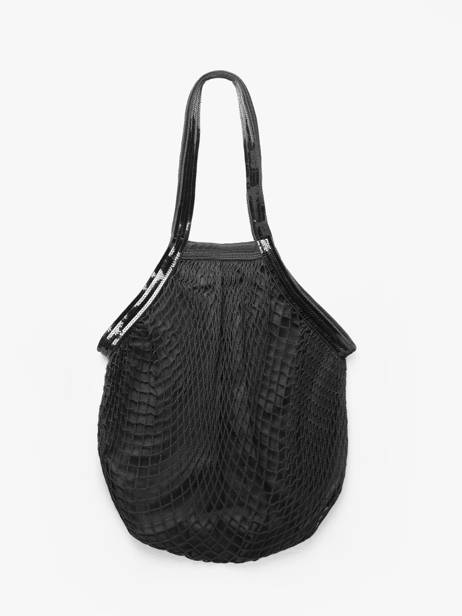 Sac PortÃ© Ã©paule Filet Coton Vanessa bruno Noir filet 26V40700 vue secondaire 4
