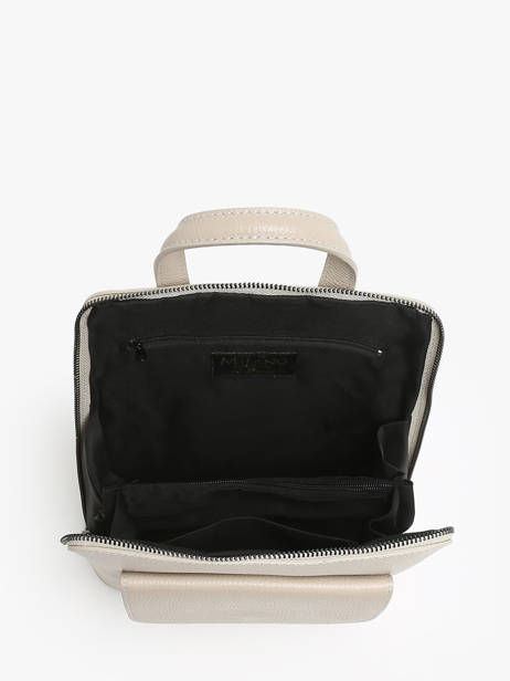 Sac Ã  Dos Et Ã©paule Milano Beige caviar CA240615 vue secondaire 3