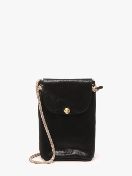 Sac BandouliÃ¨re Vintage Cuir Mila louise Noir vintage 3568X