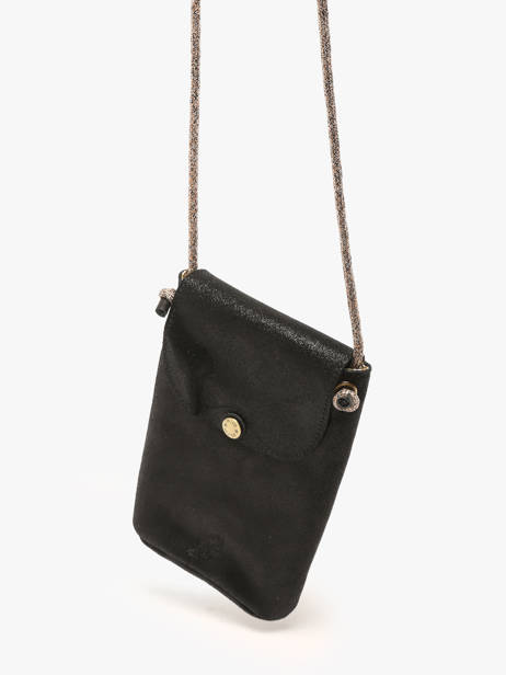 Sac BandouliÃ¨re Vintage Cuir Mila louise Noir vintage 3568X vue secondaire 2