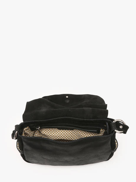 Sac BandouliÃ¨re Vintage Cuir Mila louise Noir vintage 3677XV vue secondaire 3