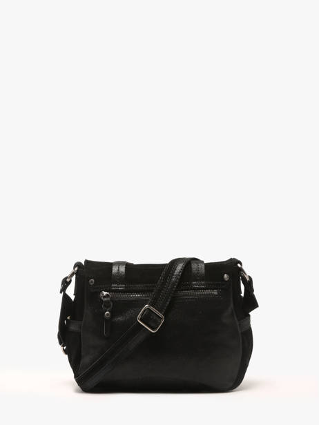 Sac BandouliÃ¨re Vintage Cuir Mila louise Noir vintage 3677XV vue secondaire 4