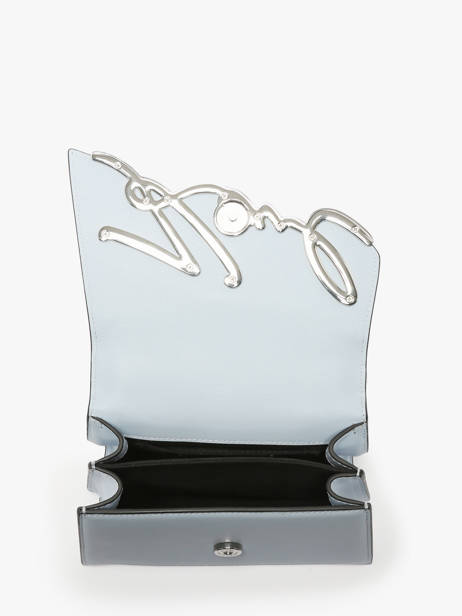 Sac BandouliÃ¨re K Signature Cuir Karl lagerfeld Bleu k signature A1W30038 vue secondaire 2