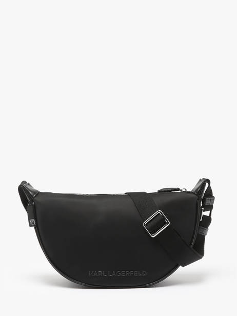 Sac BandouliÃ¨re K Ikon Nylon Karl lagerfeld Noir k ikon A1W30386 vue secondaire 3
