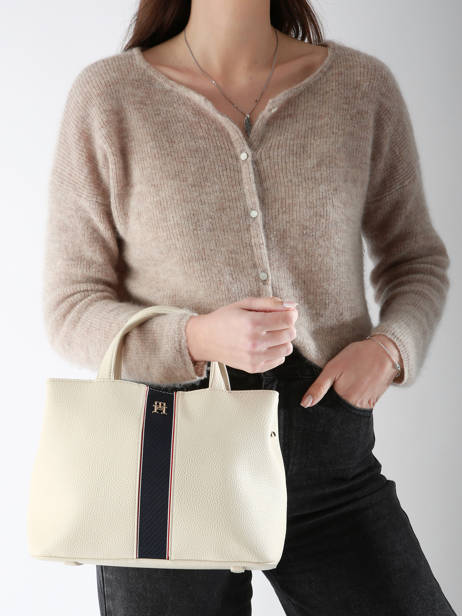Sac PortÃ© Main Th Legacy Tommy hilfiger Blanc th legacy AW16873 vue secondaire 1