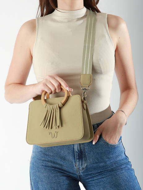 Sac BandouliÃ¨re Camomille Woomen Vert camomille WCAO1S vue secondaire 1