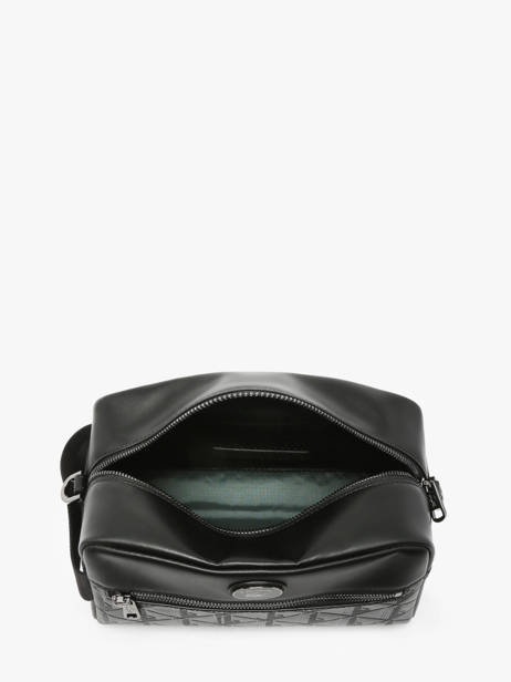 Sac BandouliÃ¨re Lacoste Noir monogramme NH4398MR vue secondaire 3