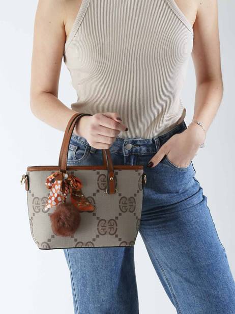 Sac PortÃ© Main Signed Miniprix Marron signed 3 vue secondaire 1