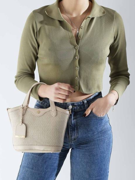 Sac PortÃ© Main Judy Hexagona Beige judy 6520139 vue secondaire 1
