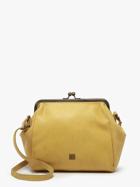 Sac BandouliÃ¨re Heritage Cuir Biba Jaune heritage BT22