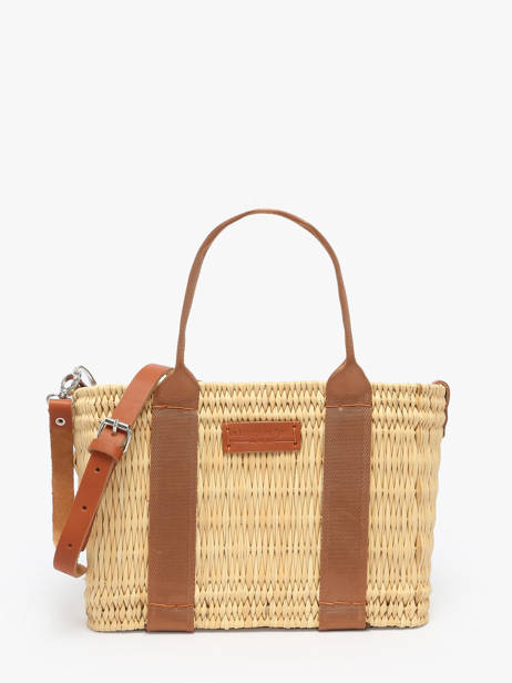 Sac à Main Estival Paille Le voyage en panier Beige estival PM779