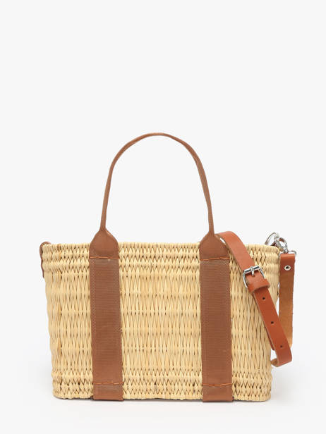 Sac à Main Estival Paille Le voyage en panier Beige estival PM779 vue secondaire 4