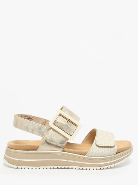 Sandales Semelle CompensÃ©e En Cuir Remonte Blanc women 90