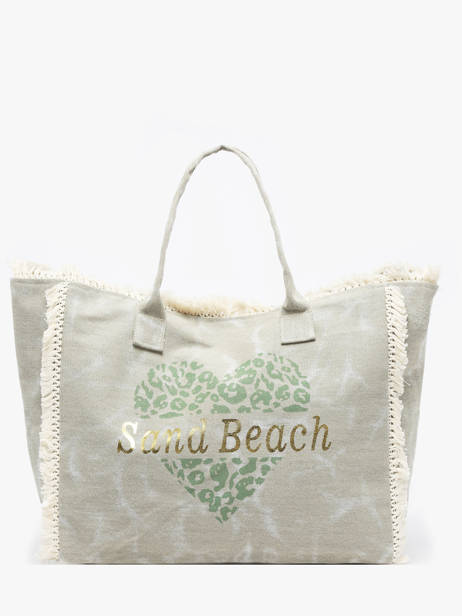 Sac Porté épaule Cabas Coton Miniprix Vert cabas Q641