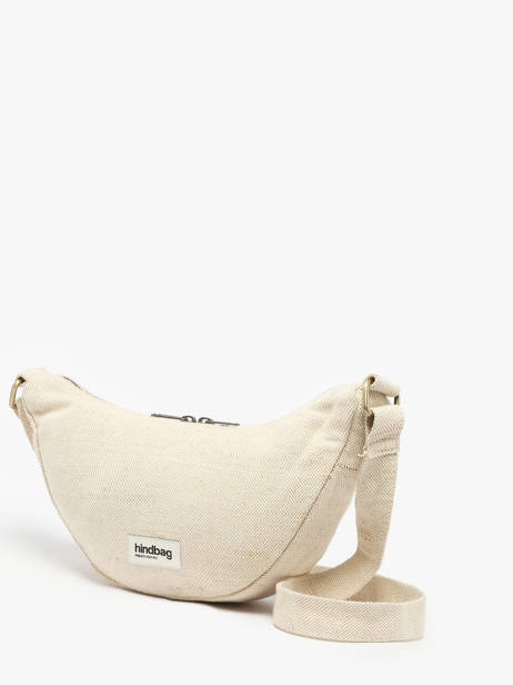 Sac Bandoulière Jute Coton Hindbag Beige jute JU vue secondaire 1