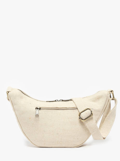 Sac Bandoulière Jute Coton Hindbag Beige jute JU vue secondaire 3