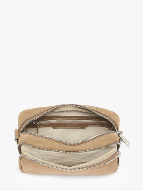 Sac Bandoulière Suede Cuir Lancaster Beige suede 65 vue secondaire 2