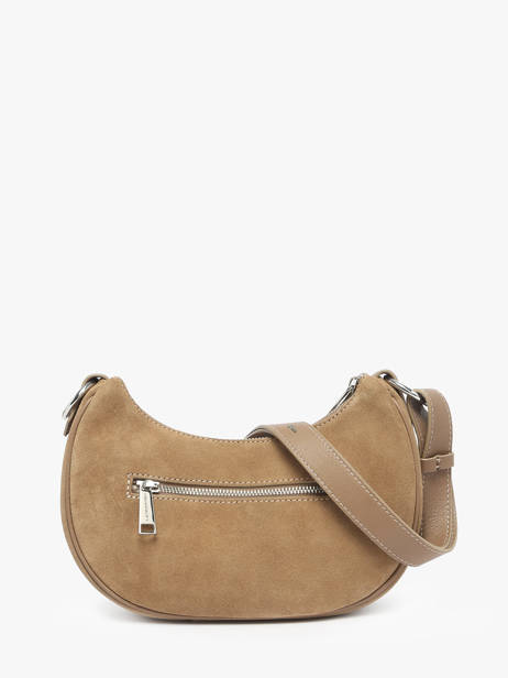 Sac Bandoulière Suede Cuir Lancaster Beige suede 81 vue secondaire 3