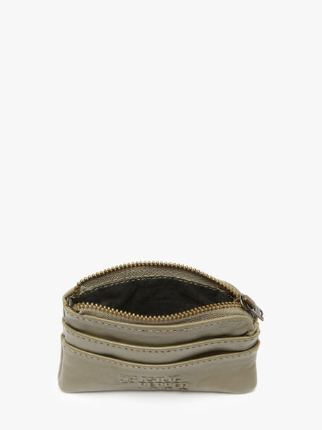 Porte-monnaie Cow Cuir Basilic pepper Vert cow BCOW99 vue secondaire 1