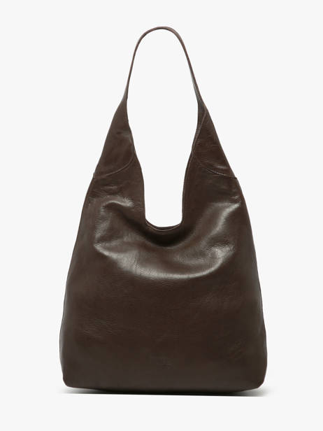 Sac Porté épaule Cow Cuir Basilic pepper Marron cow BCOW2M