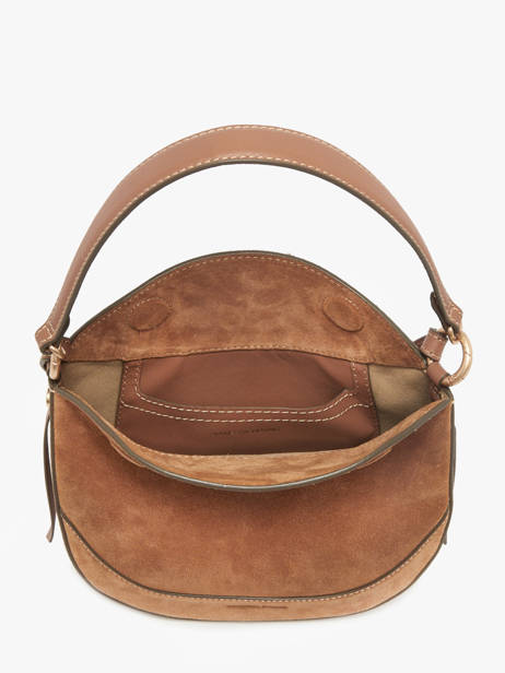 Sac Bandoulière Daily Cuir Vanessa bruno Marron daily 29V40871 vue secondaire 3