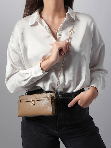 Sac Bandoulière Hamilton Cuir Michael kors Beige hamilton F5GNXC0L vue secondaire 1