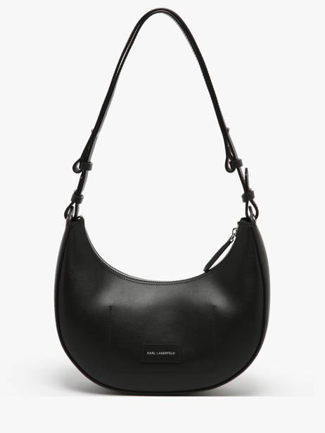Sac Porté épaule K Circle Cuir Karl lagerfeld Noir k circle A4W30069 vue secondaire 4