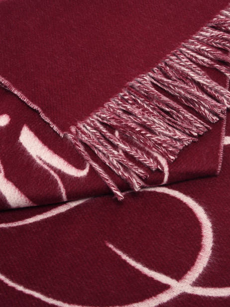 Écharpe Tommy hilfiger Rouge tommy script logo AW17786 vue secondaire 1