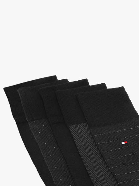 Chaussettes Homme 5 Paires Boîte Cadeau Tommy hilfiger Noir socks 71235374 vue secondaire 3