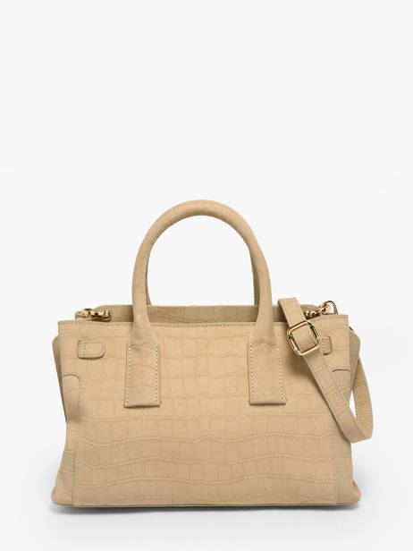 Sac Porté Main S Equestre Croco Cuir Etrier Beige equestre croco EEQC142S vue secondaire 4