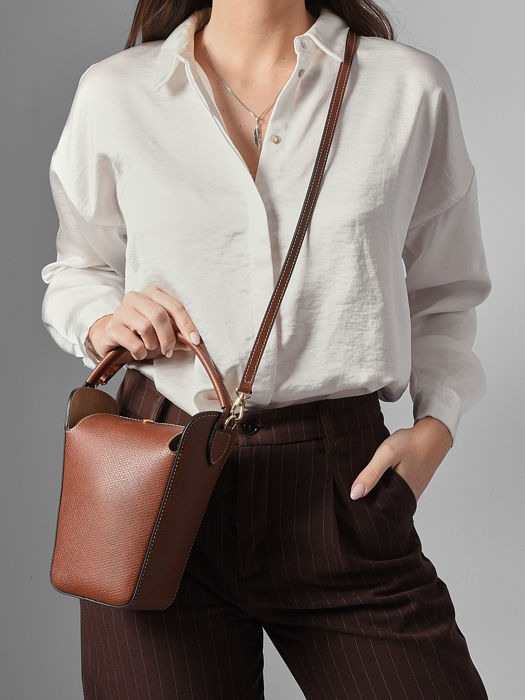 Longchamp Epure Sacs porté travers Marron