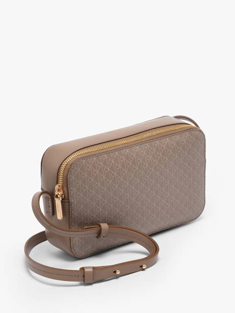 Sac Bandoulière Coated Emblem Calvin klein jeans Beige coated emblem 4F3268G vue secondaire 1