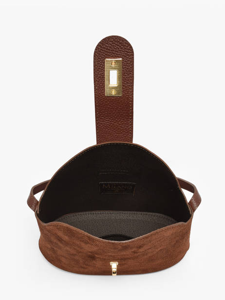 Sac Bandoulière Velvet Caviar Cuir Milano Marron velvet caviar VC25115 vue secondaire 3