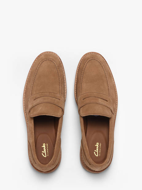 Mocassins En Cuir Clarks Marron men 26186450 vue secondaire 4