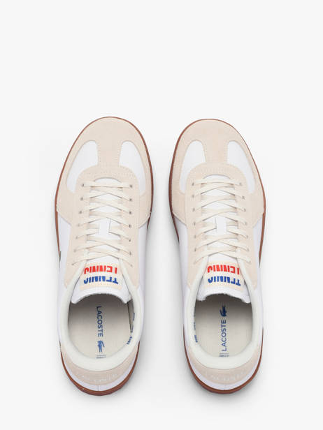 Sneakers En Cuir Lacoste Beige men 1SMA0077 vue secondaire 4