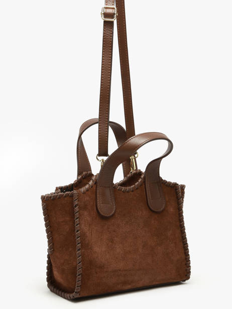 Sac Porté Main Velvet Caviar Milano Marron velvet caviar VC25111 vue secondaire 2