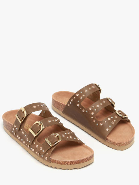 Sandales En Cuir Colors of california Marron women HCBIO601 vue secondaire 1