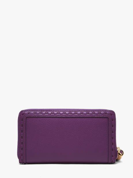 Portefeuille L Premier Flirt Cuir Lancel Violet premier flirt A10111 vue secondaire 2