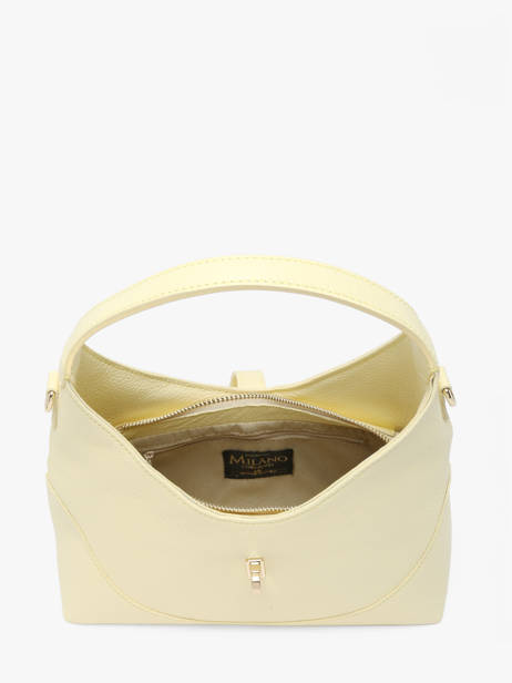 Sac Bandoulière Caviar Cuir Milano Jaune caviar CA26022 vue secondaire 3