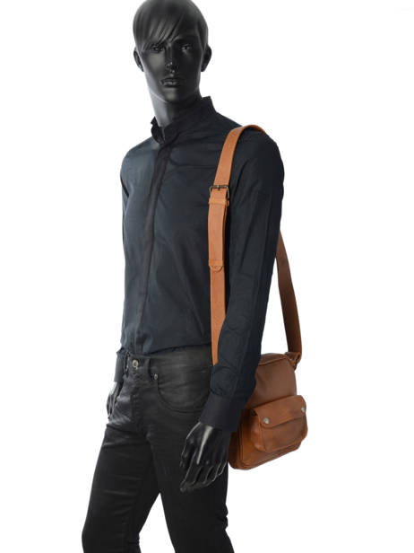 Le Sac BandouliÃ¨re Lesaint Marc Paul marius Marron vintage STMARC vue secondaire 2