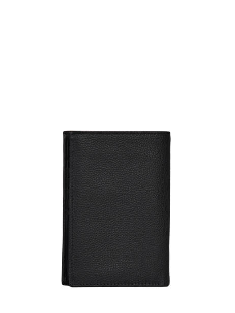 Portefeuille L Vertical ZippÃ© Charles Cuir Le tanneur Noir charles TCHA3312 vue secondaire 2