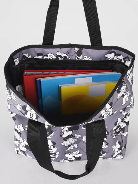 Sac Shopping A4 Minnie Mouse Mickey and minnie mouse Gris fashion 2034 vue secondaire 3