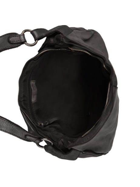 Sac BandouliÃ¨re Heritage Cuir Biba Noir heritage BT17 vue secondaire 3