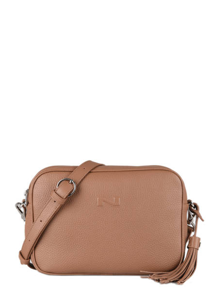 Sac Bandoulière Camera Bag Cuir Nathan baume Marron nathan 2