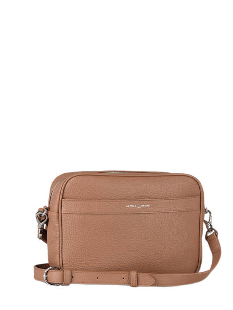 Sac Bandoulière Camera Bag Cuir Nathan baume Marron nathan 2 vue secondaire 4