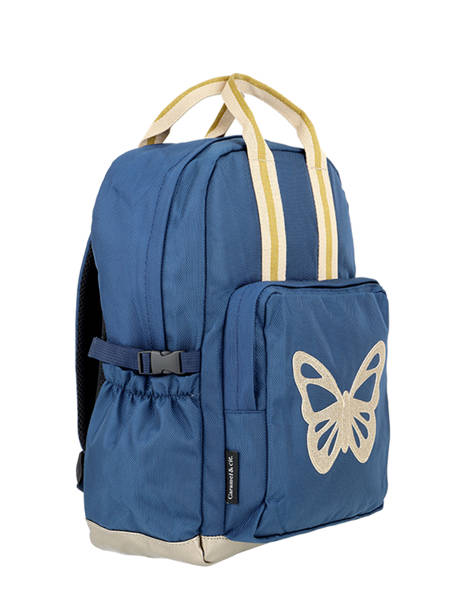 Sac Ã  Dos 1 Compartiment Caramel et cie Bleu boheme FI vue secondaire 2